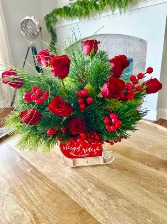SLEIGH RIDES FLORAL  Floral Arrangement