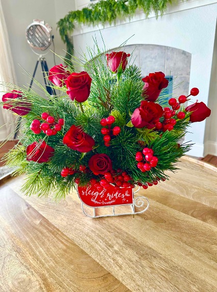 SLEIGH RIDES FLORAL  Floral Arrangement