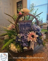 Slow Down & Enjoy Today Grapevine Silk Arrangement 