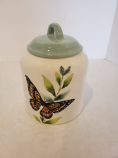 Small Butterfly Ceramic Jar Giftware