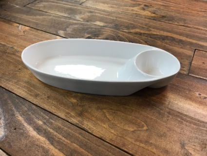 Small Ceramic Chip/Dip Tray