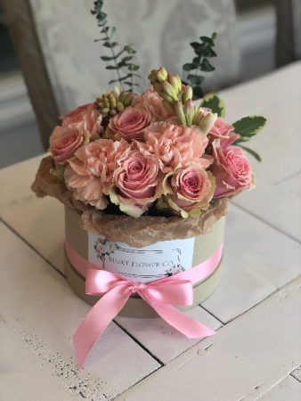 Pretty in Pink Flower Box Arrangement Assorted Flowers