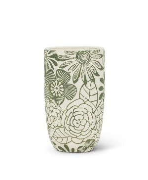 Small Green Hippie Vase 