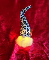 Small Grey Cheetah Light up Gnome 