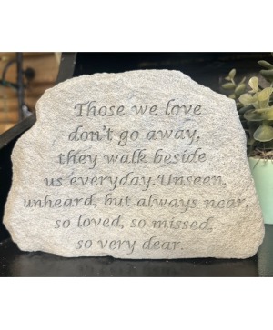 Small Memorial Stone w/ Stand