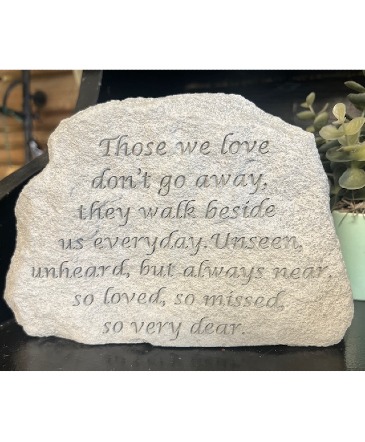 Small Memorial Stone w/ Stand in Portland, MI | COUNTRY CUPBOARD FLORAL
