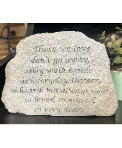 Small Memorial Stone w/ Stand