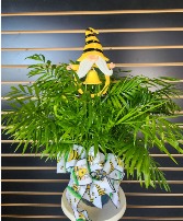 Small Palm with Gnome 