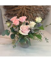 Small Vase Arrangement - Pastel Pink 