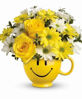 Smile Face Vase arrangement