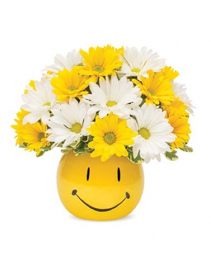 Smiley day(similar planter Flower arrangement 