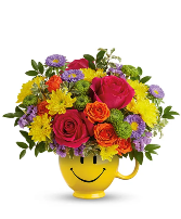 Smiley Face Bright Bouquet keepsake