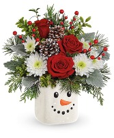 Smiling Snowman Bouquet Christmas 