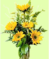 Smiling Sunflowers Arrangement For Any Occasion