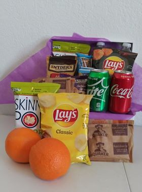 Snack Care Package Home Delivered in Arlington, TX | Erinn's Creations Florist Snack Care Package Home Delivered in Arlington, TX | Erinn's Creations Florist
