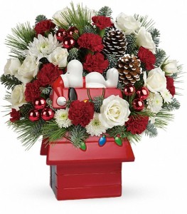 Snoopys Cookie Jar Christmas by Enchanted Florist of Cape Coral