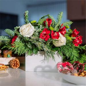 Snow Ball Bouquet Fresh Flower Bouquet