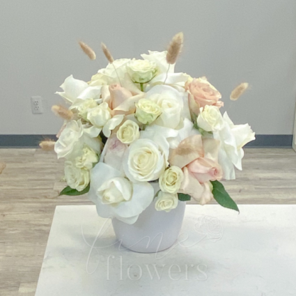 Snow Bunny Vase Arrangement