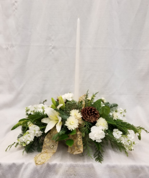 Snow White Centerpiece fresh in Bolivar, MO | The Flower Patch & More Snow White Centerpiece fresh in Bolivar, MO | The Flower Patch & More