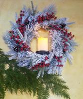 Snow Wreath & Centerpiece Holiday