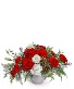 Snowberry Holiday Centerpiece Flower Arrangement