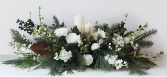 Snowed In Centerpiece Flower Arrangement