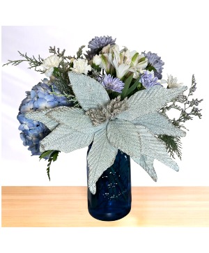 Snowflake Sparkle Vase Arrangement