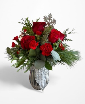 Snowflake Sparkle Vase Arrangement 