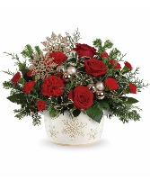 Snowflake Symphony Centerpiece Teleflora Arrangement