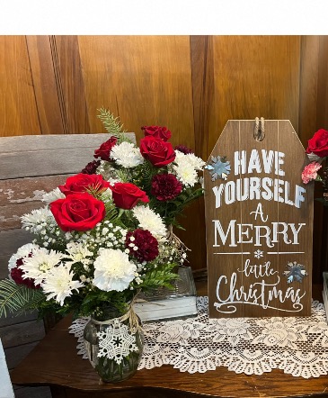 SNOWFLAKE VASE  in Mazomanie, WI | B-STYLE FLORAL AND GIFTS