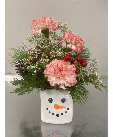Snowman Arrangement  in Summerside, PE | KELLY'S FLOWER SHOPPE