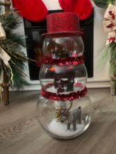 Snowman assorted Christmas gift arrangement