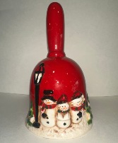 Snowman Bell Ceramic