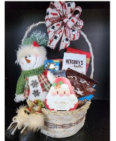 Snowman & Chocolates Basket 