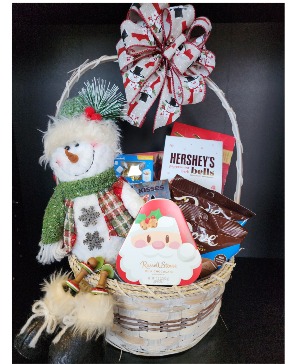 Snowman & Chocolates Basket 
