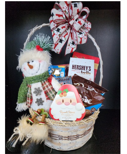 Snowman & Chocolates Basket 
