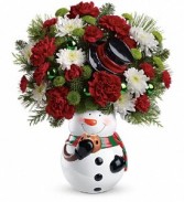 Teleflora Snowman Cookie Jar