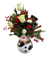 Snowman Cookie Jar Christmas