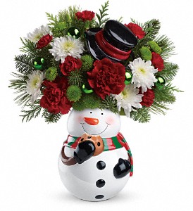 Christmas*Snowman Cookie Jar Christmas
