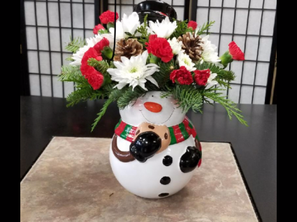 Snowman Cookie Jar *Very Limited Stock call for ordering*