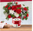 Snowman Delight Fresh Arrangement