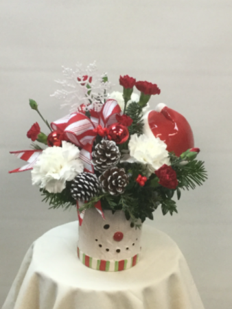 Snowman Face Candy Dish