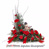 Snowman Family Bud & Bloom Signature Arrangement