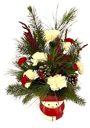 Snowman Floral Design