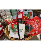Snowman Hot Chocolate and Cookies Gift Basket