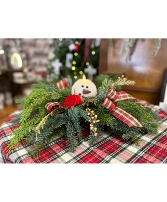 Snowman Merry & Bright Centerpiece 