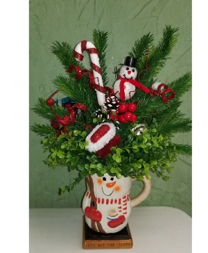 Snowman Mug Holiday Decor