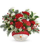 Snowman Ornament Bouquet 