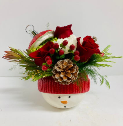 Snowman Ornament Bouquet 