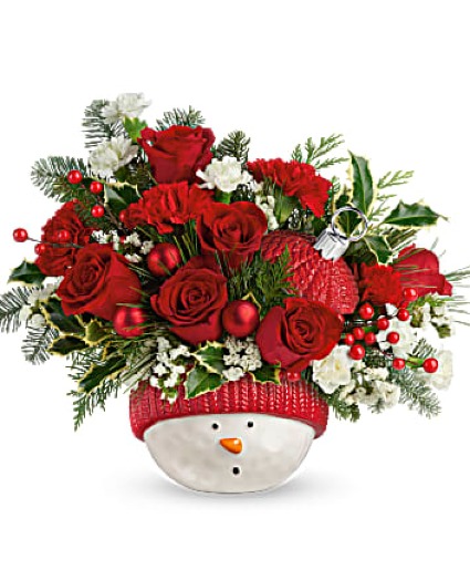 SNOWMAN ORNAMENT CERAMIC ORNAMENT